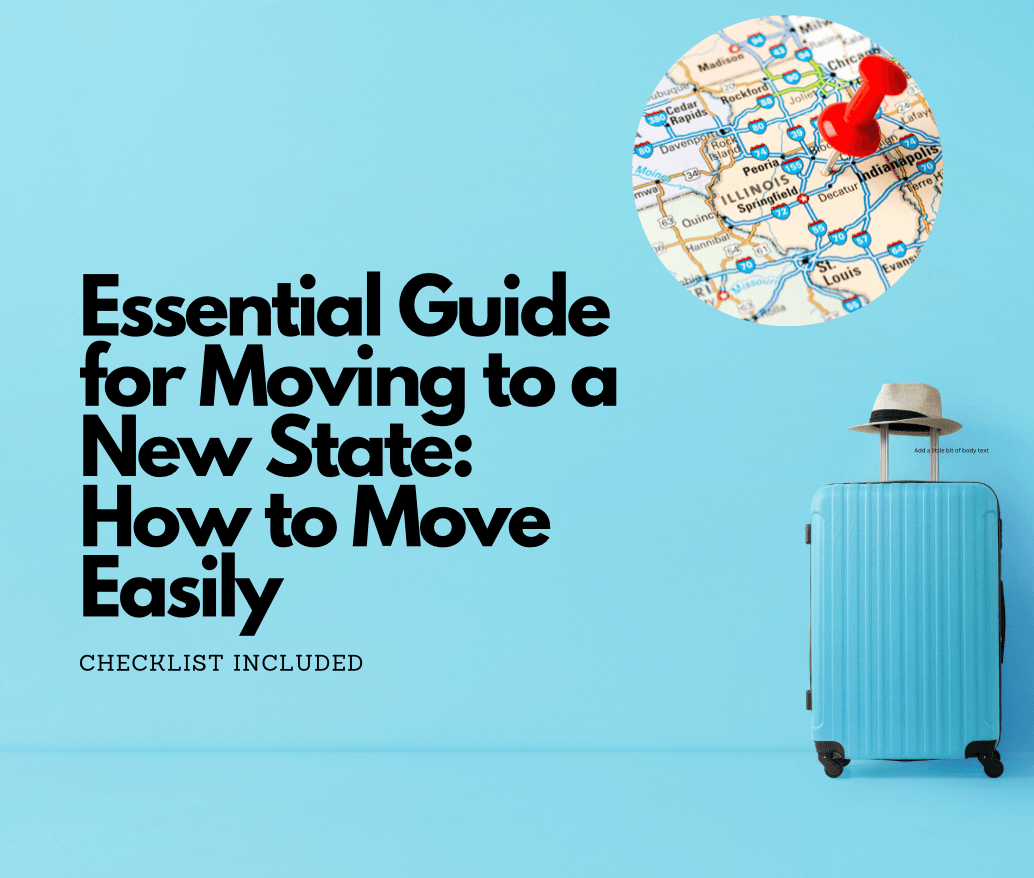 A family loading a moving truck in front of their home, preparing for a cross-state relocation