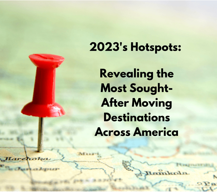 An aerial view of a vibrant American city skyline at sunset representing popular relocation destinations